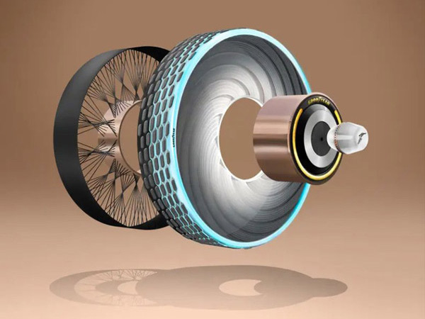 The center of the tire contains the capsule